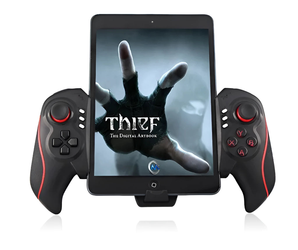 PG-9023 wireless telescopic game controller holding smartphone with extended arms