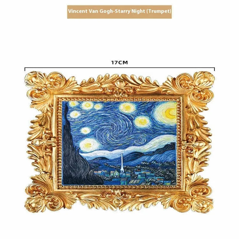 DIY oil painting by numbers kit on epoxy pottery canvas with brushes and paints for Van Gogh Starry Night