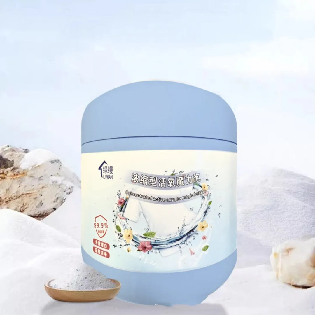 400g bottle of Strong Decontamination Salt Fizzer Active Oxygen Bleaching Powder for laundry