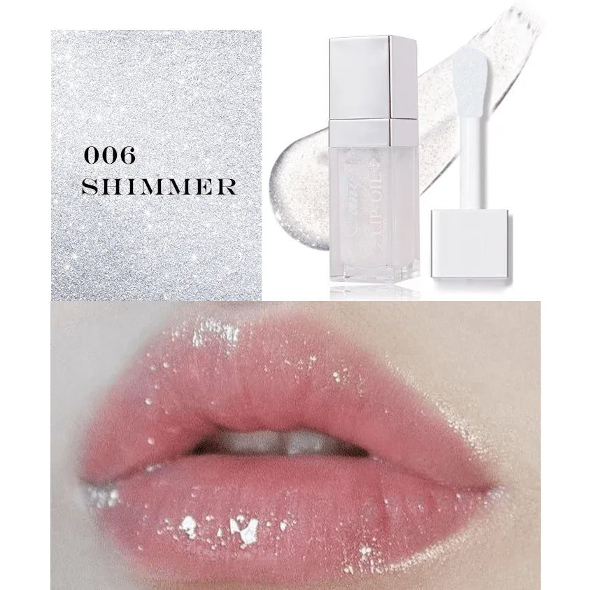 Five colourful tubes of mint-flavoured moisturising lip gloss with repairing formula