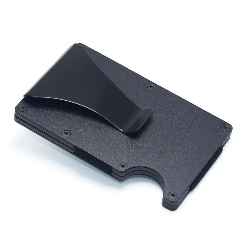 CH6600 carbon fibre and aluminium card holder with geometric design in various colours