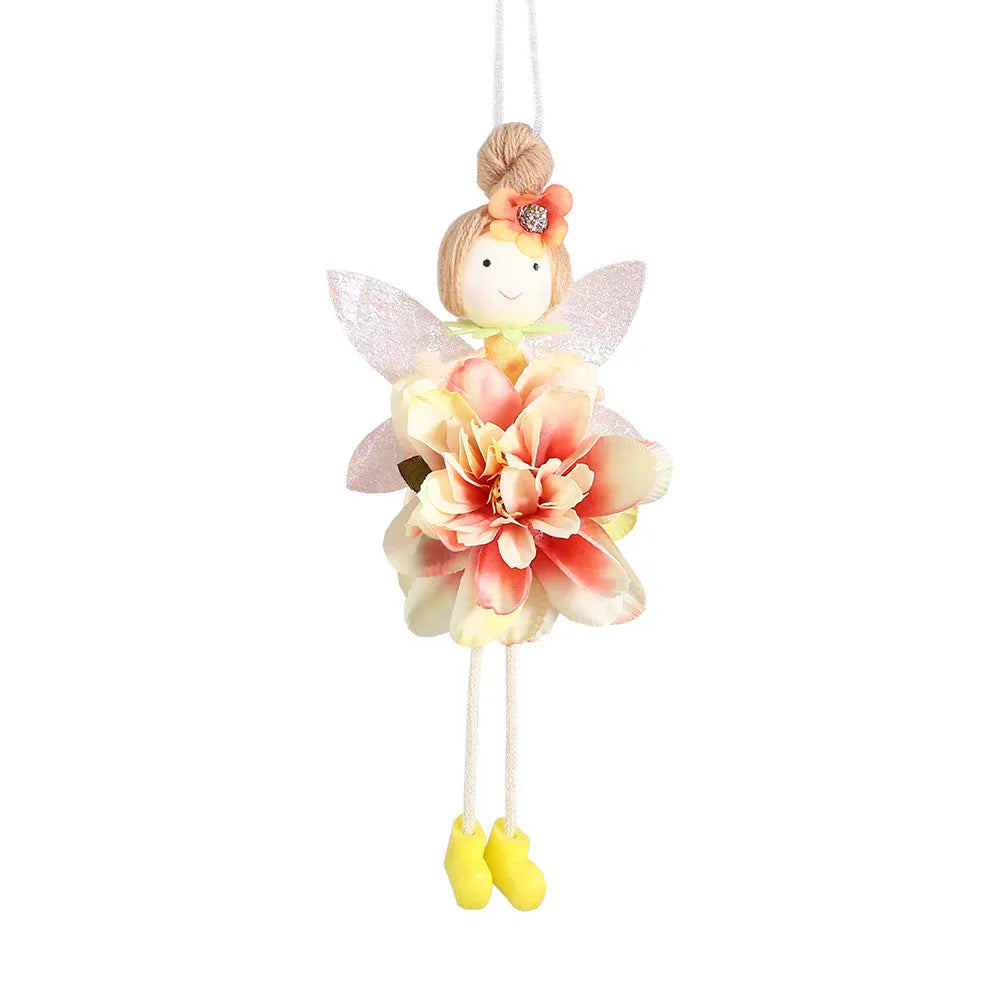 FARCENT Cute Elf Easter Party cloth pendant in dark pink, pink, green, and yellow colour options.
