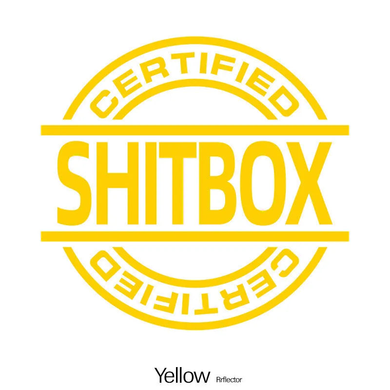 13x12cm vinyl car sticker in various colour options including glitter and metallic finishes