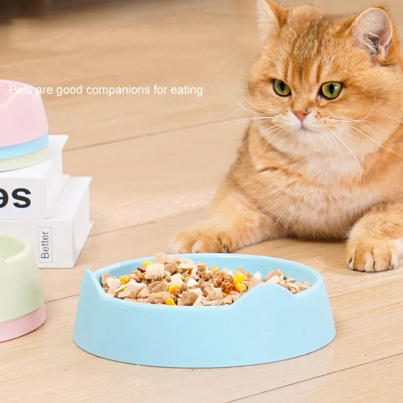 Ceramic dog slow feeder bowl with puzzle maze pattern in blue colour