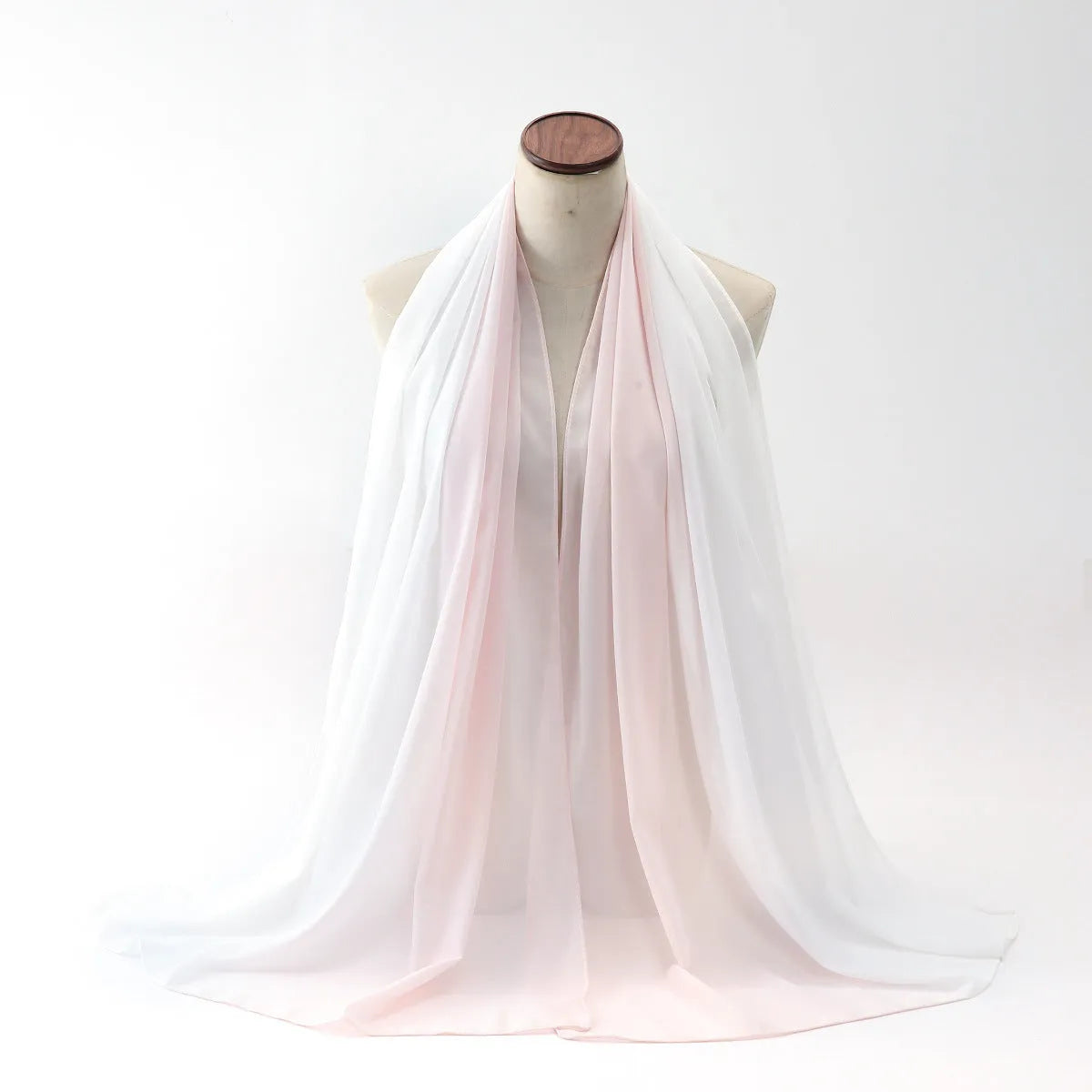 Women's bubble towel texture summer scarf in polyester chiffon showing colour options and 175cm length