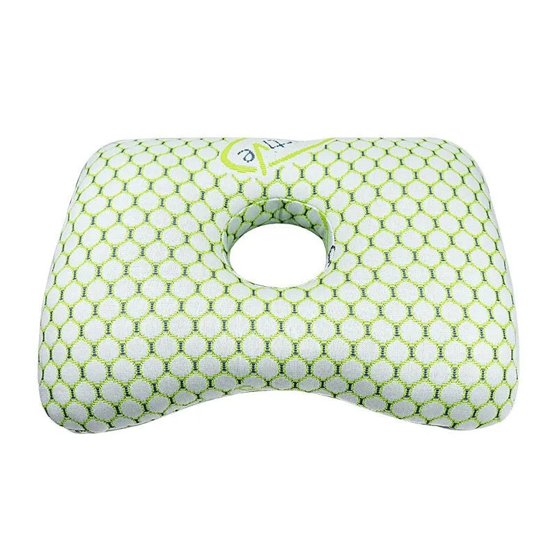 Single-hole ear pillow for salon use with detachable cover, shown in Boer Gray colour.