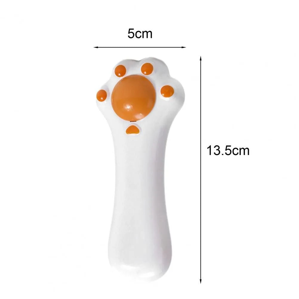 Dual-purpose cat massage comb with gentle teeth and catnip in cartoon design
