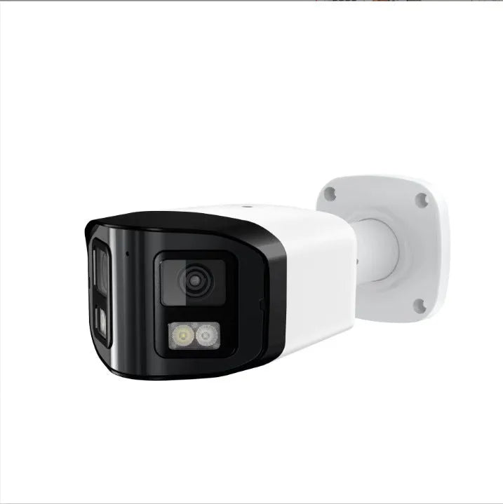4MP dual-lens IP CCTV camera with safety belt mount and compact housing