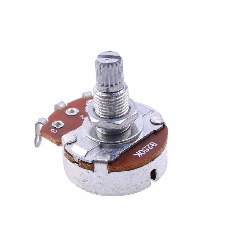 Metal electric guitar potentiometer knob with resistance value markings