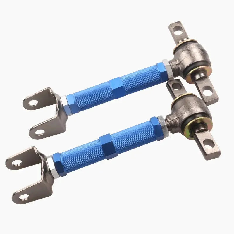 Honda Civic EP3 rear wheel recliner pull rod kit in aluminium alloy with blue and red colour options