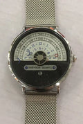 Men's 40mm sports quartz watch with alloy case and mineral glass in gold or silver colour options