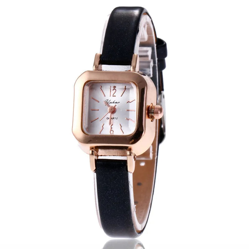Women's fashion watch with alloy case and retro design in four colour options
