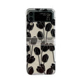Flower design folding screen phone case for Samsung Galaxy Z Flip in daisy pattern