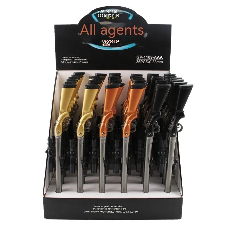 Marvel eating chicken 98k sniper rifle creative modeling gel pen with detailed plastic construction