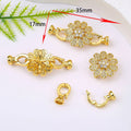 Small gold-plated metal chain buckle for DIY necklace jewellery making