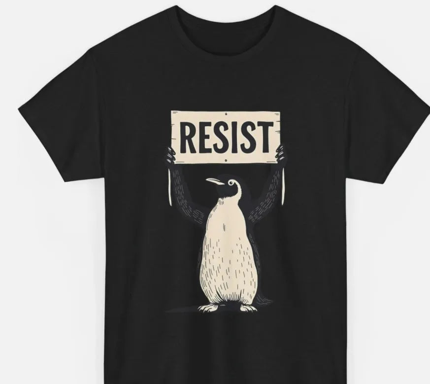 Loose fit cotton T-shirt in black, green or white on a hanger