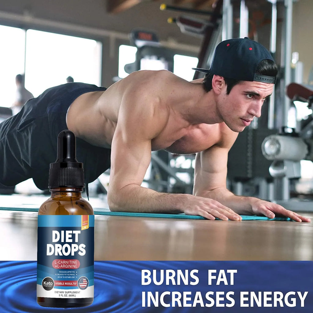 60ml bottle of ketone drops dietary supplement with refrigeration storage recommendation