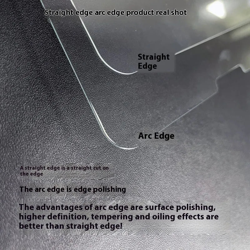 Samsung Galaxy tablet with tempered glass screen protector showing HD clarity and edge-to-edge coverage