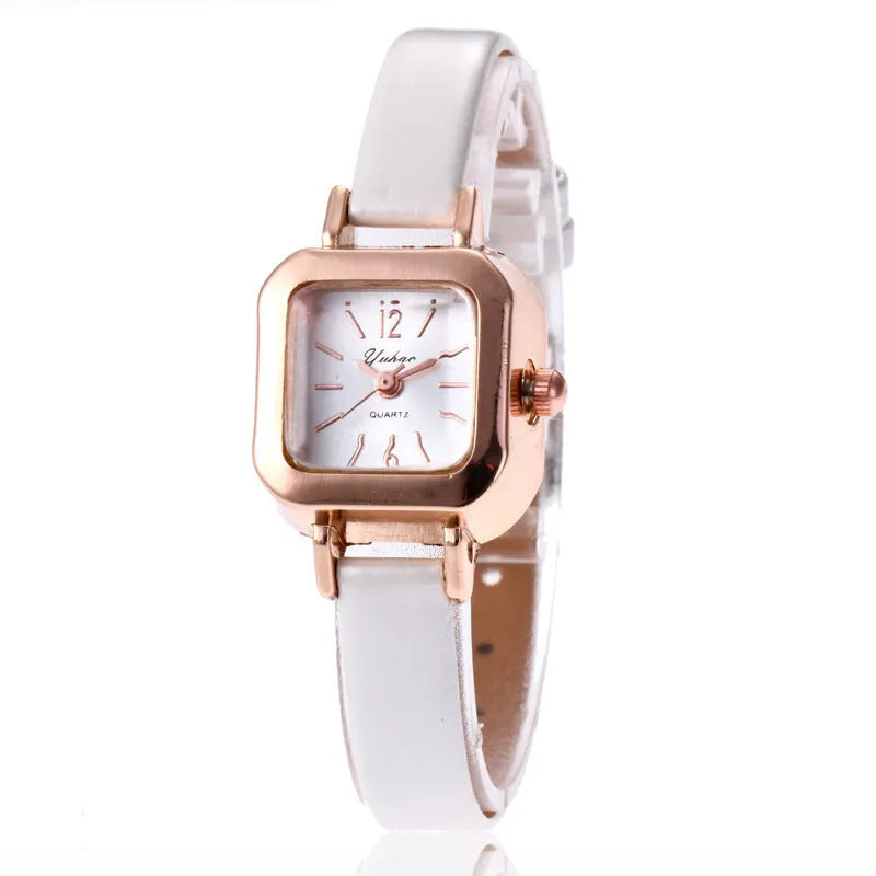 Women's fashion watch with alloy case and retro design in four colour options