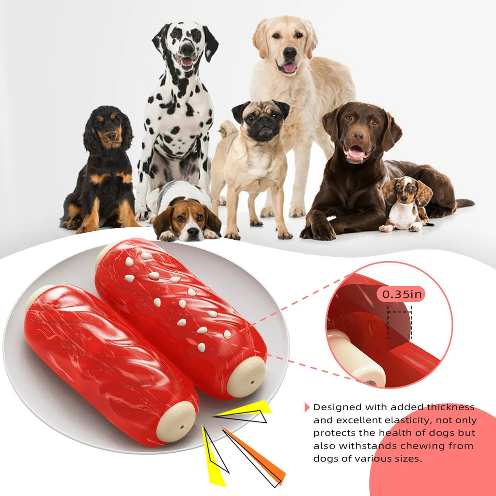 Primary colour plastic glue toothbrush shaped dog chew toy with molar rod texture and snack compartment