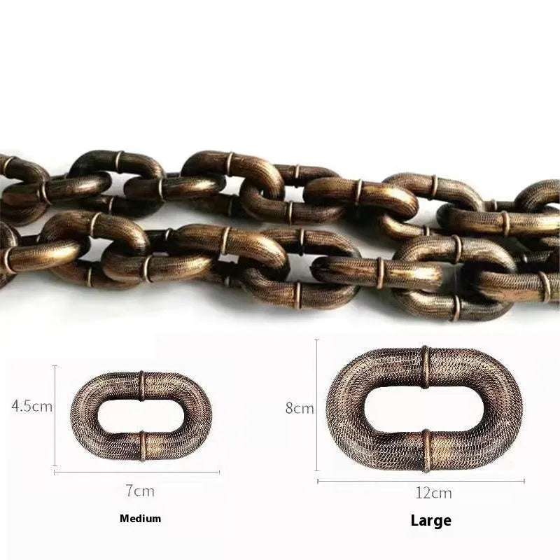 Metallic colour dog leash prop for pet walking and video filming in three length options