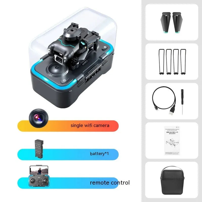 Black S96 four-axis drone with obstacle avoidance for aerial photography training