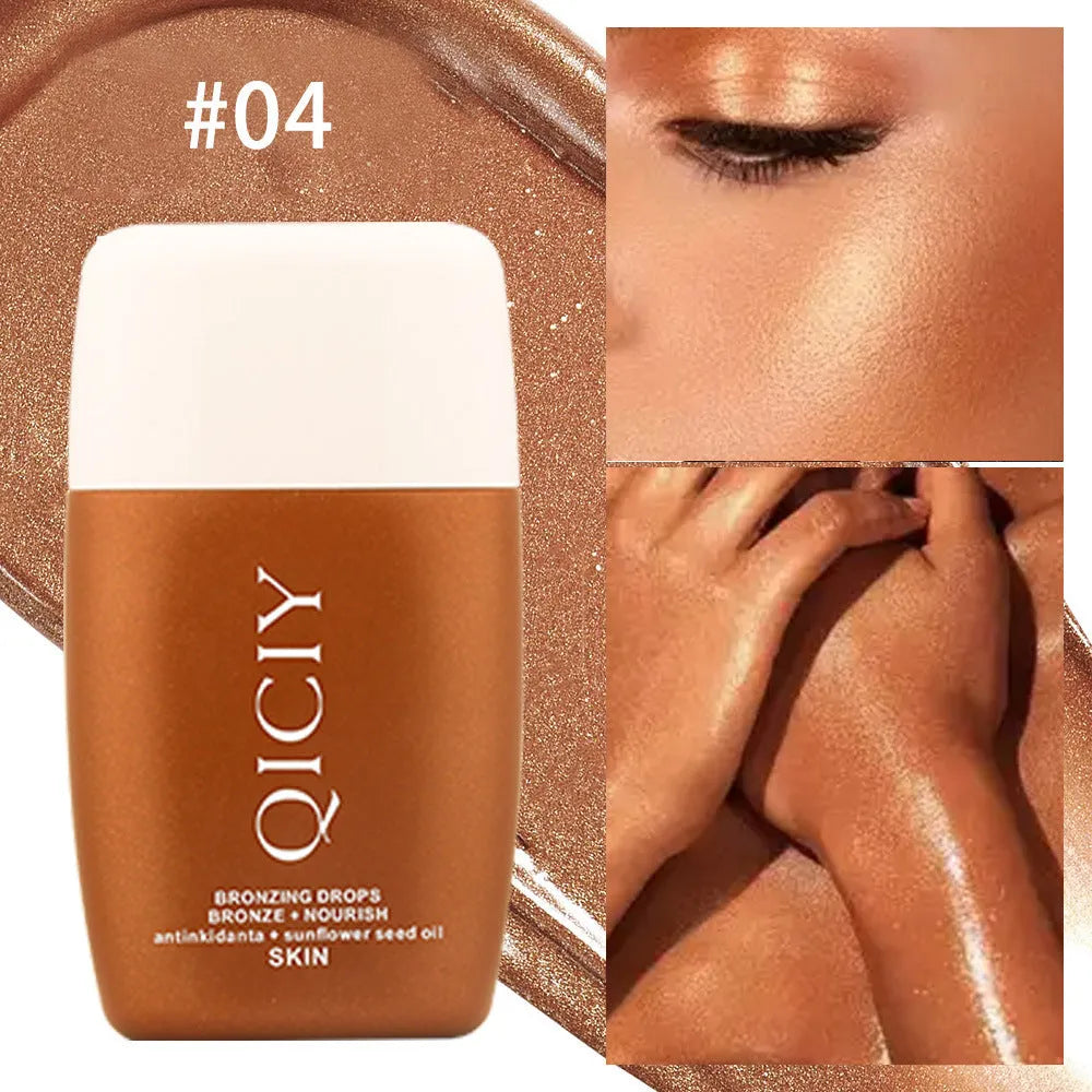 30ml face and body contour liquid bottle with brightening formula in four shade options