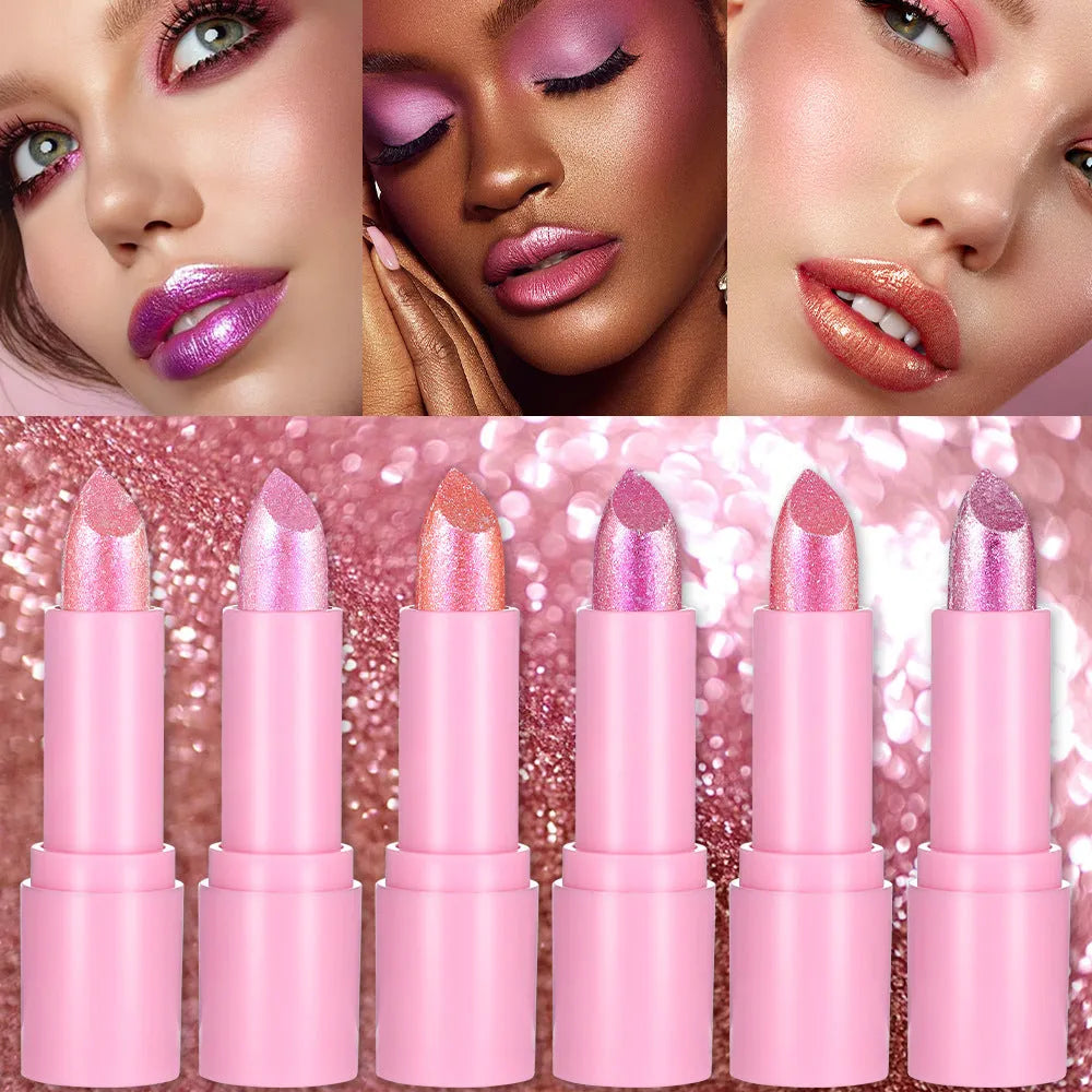 Sweetheart Bow XINGX Diamond Lipstick in six colour options with standard bullet format