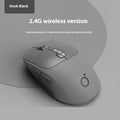 Mute wireless Bluetooth computer mouse in Matcha Green colour on a desk