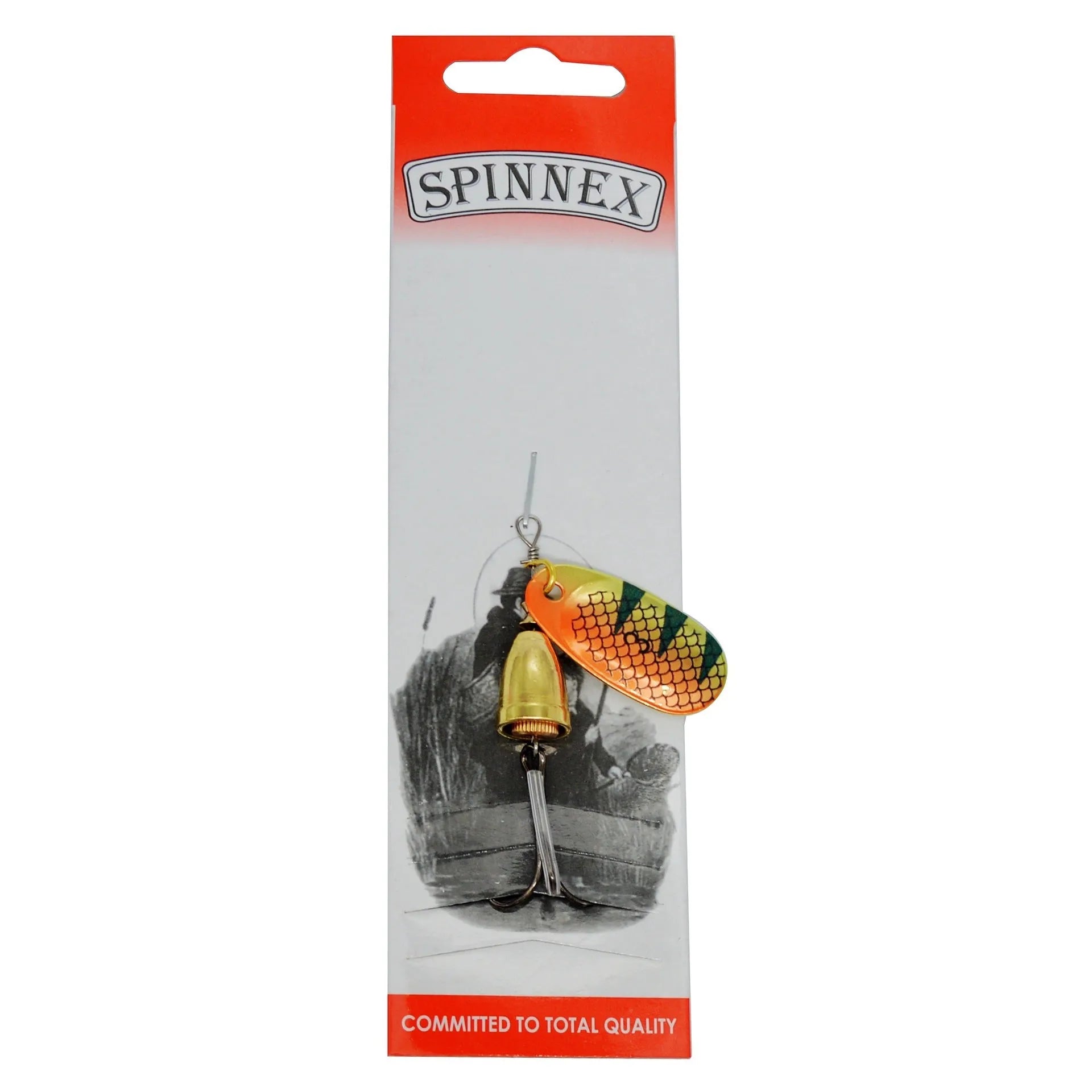 Composite fishing lure with rotating sequins and copper bell in multiple colour options