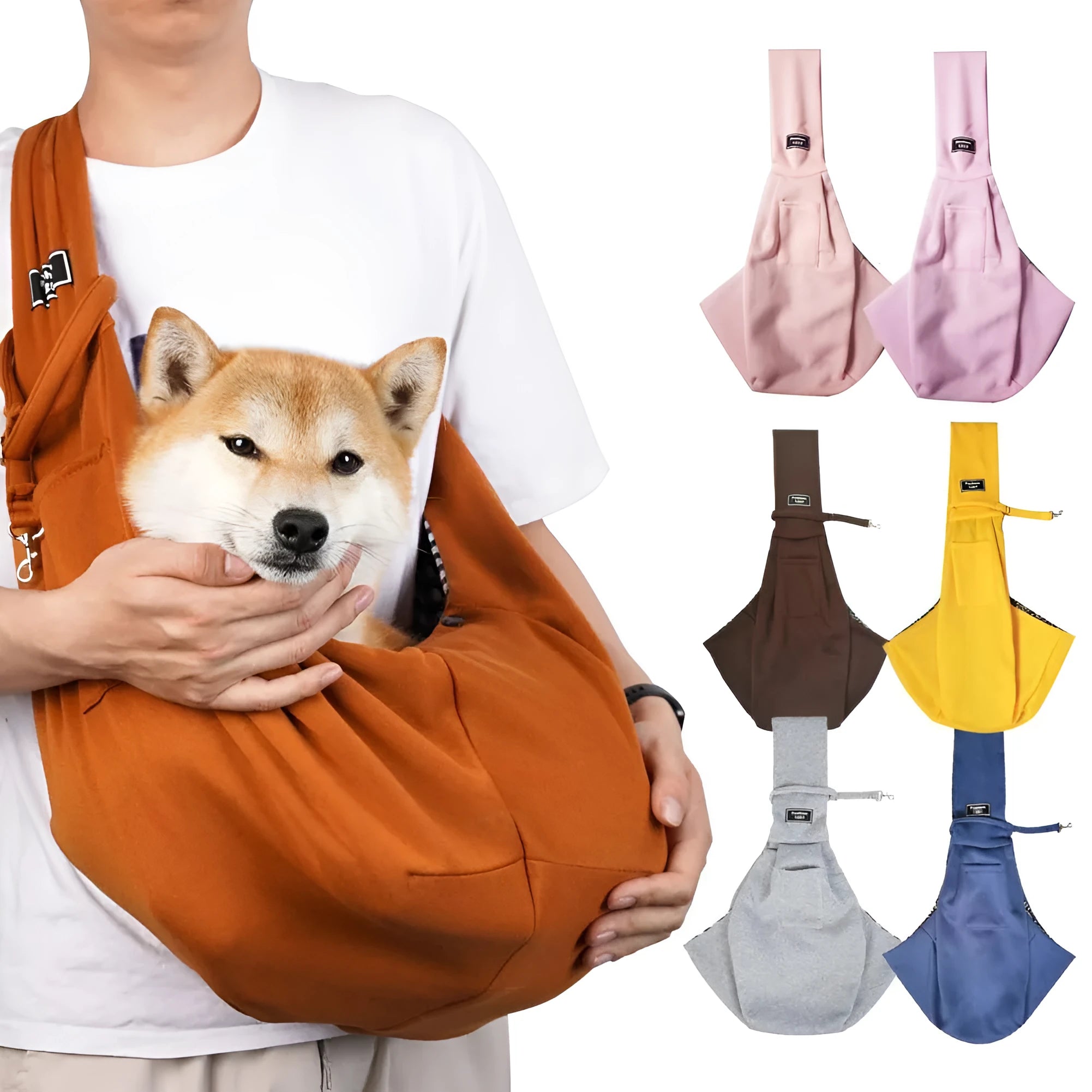 Large foldable cat-themed messenger backpack in multiple colours, showing adjustable strap and multiple pockets.