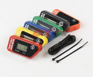 Black YSDS waterproof LCD digital countdown timer with 35mm mounting hole for maintenance reminders.