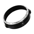 Black CNC aluminium headlight protective grille for BMW R nineT Scrambler motorcycle