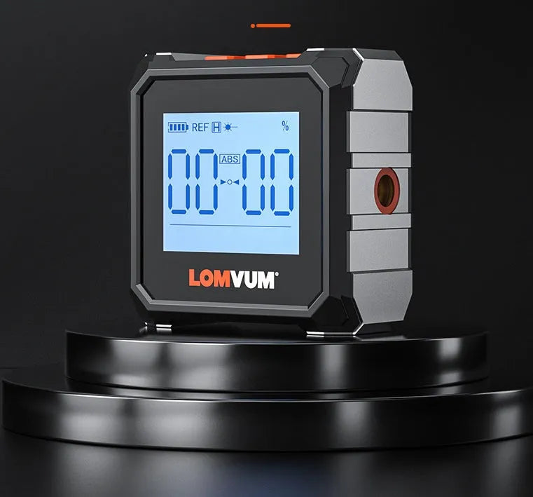 Digital laser infrared tape measure with alloy casing and magnetic back for engineering installation