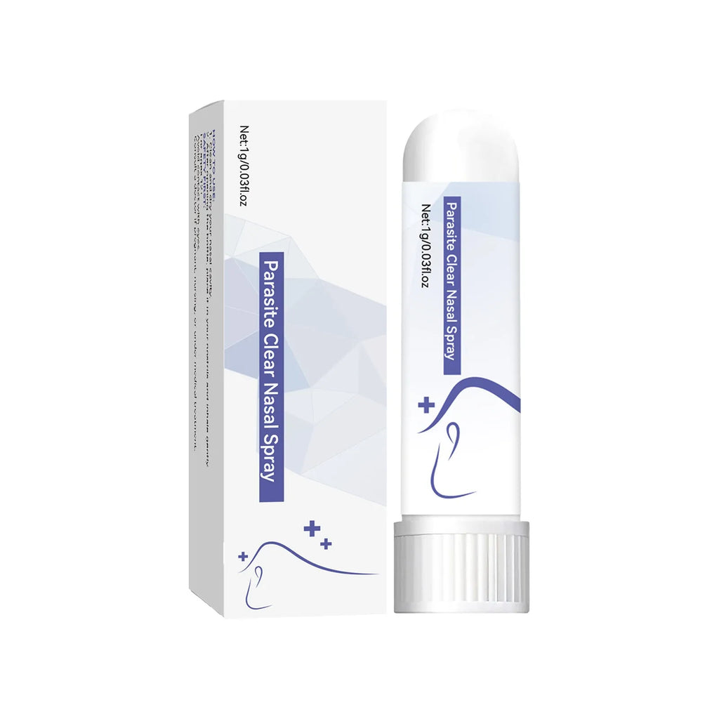 Family nose drain plunger kit with a nose sucker for blocked nasal passages.