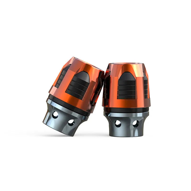 Aluminum alloy fork cup pair in multiple anodic colours for motorcycle and electric car front axles