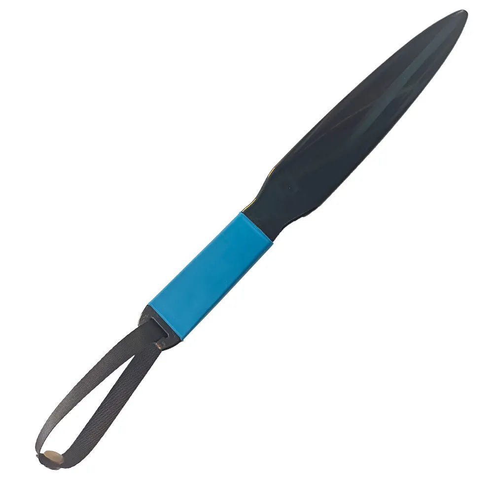 Blue handled nylon dog break stick training tool for small medium dogs