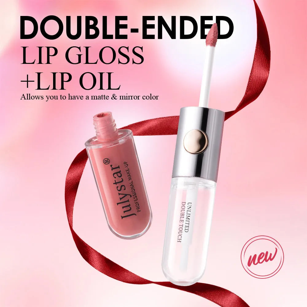 Women's long-lasting lip gloss tube in one of nine shades, 6ml net content, with moisturising formula.