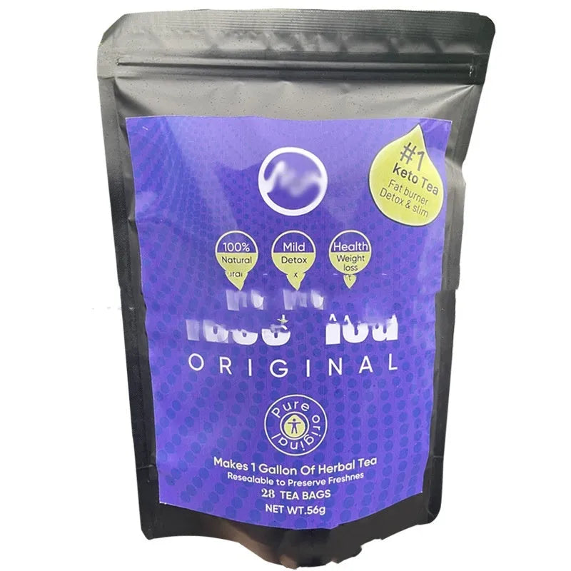 28 day slim flat tummy tea programme with multiple herbal detox tea blends