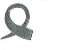 Gradient coloured long curly hair wig patch extension approximately 60cm in length