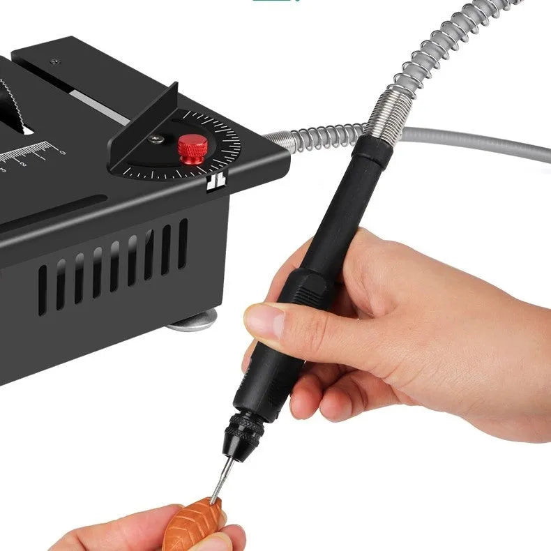 Metal lithium ion micro household desktop saw body with Angle Package Five and US charger