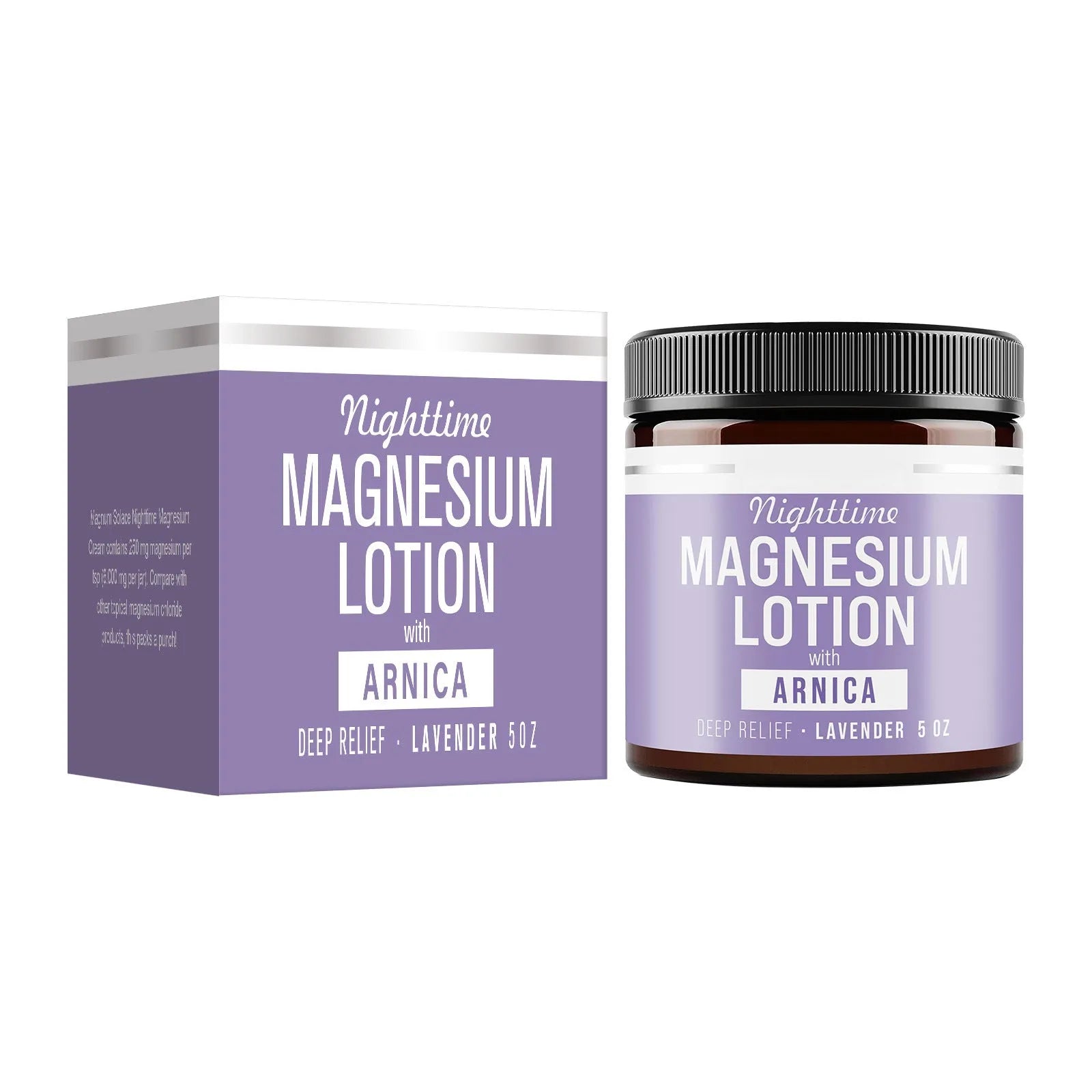 Magnesium body butter cream 150ml container with shea butter and arnica extract