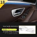 BMW 5 Series interior door handle decorative trim kit with four ABS stainless steel frames