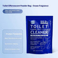 Toilet bubble powder cleaner in blue ocean or pink floral fragrance for descaling and anti-blocking
