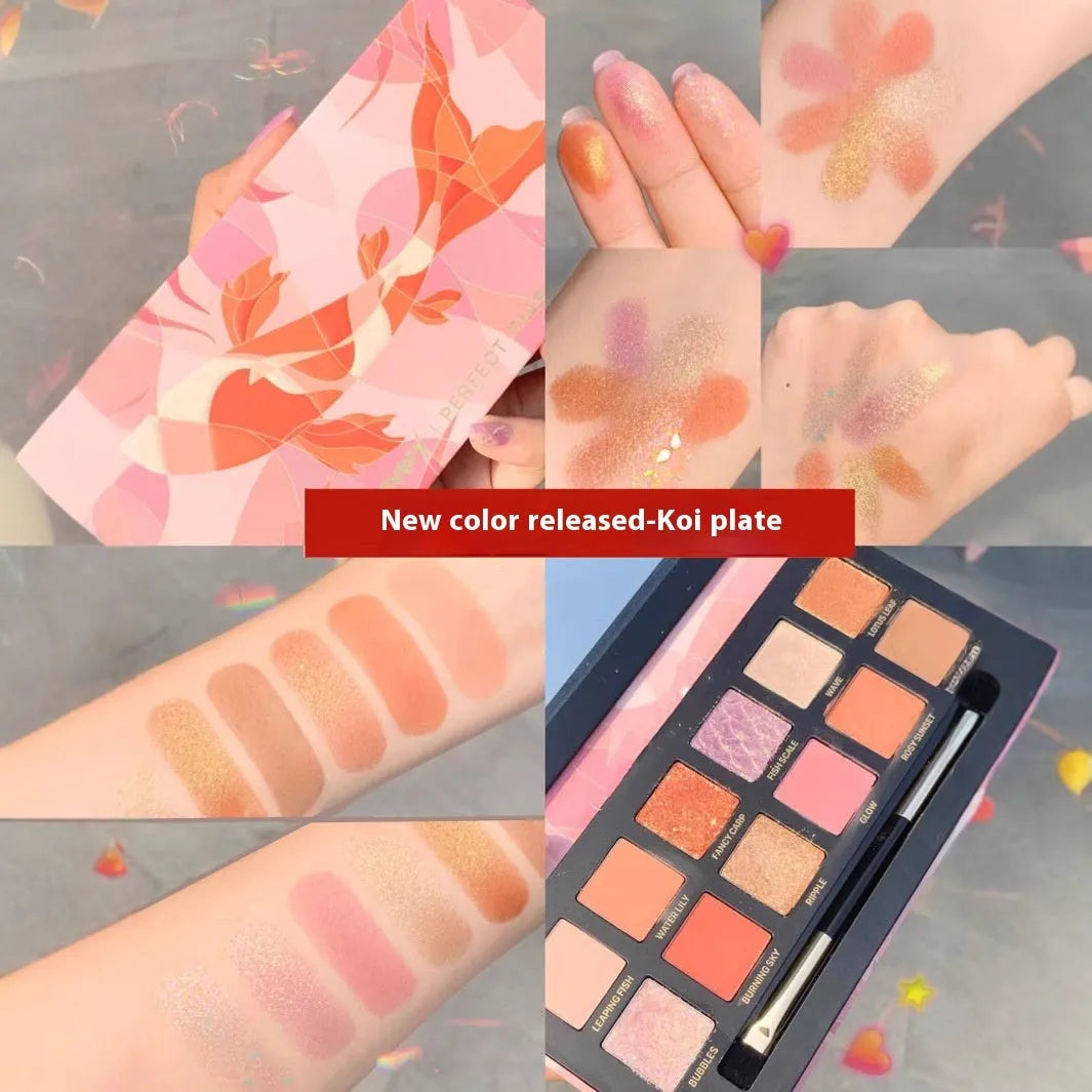 Animal themed twelve-color eye shadow palette with universal skin type design