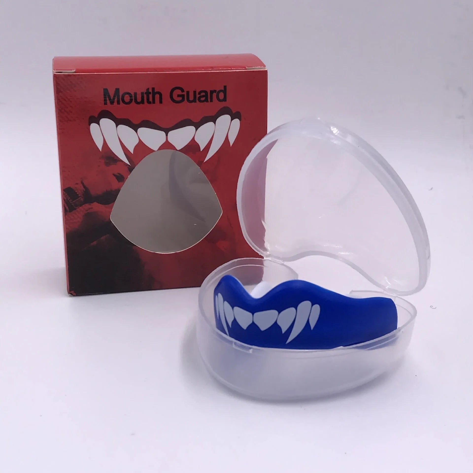 Adult boxing mouthguard with printed teeth design for Sanda and Taekwondo