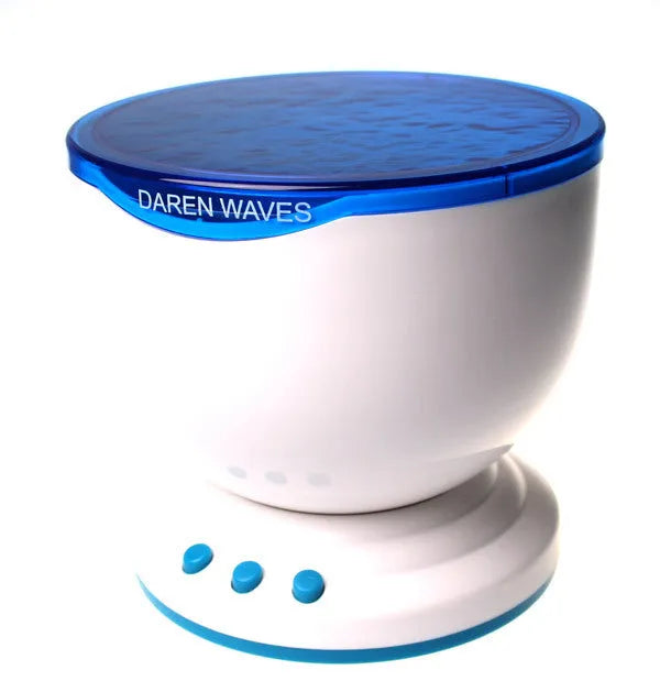 Blue ocean wave LED projection lamp for children's bedrooms with 5 metre optimal distance