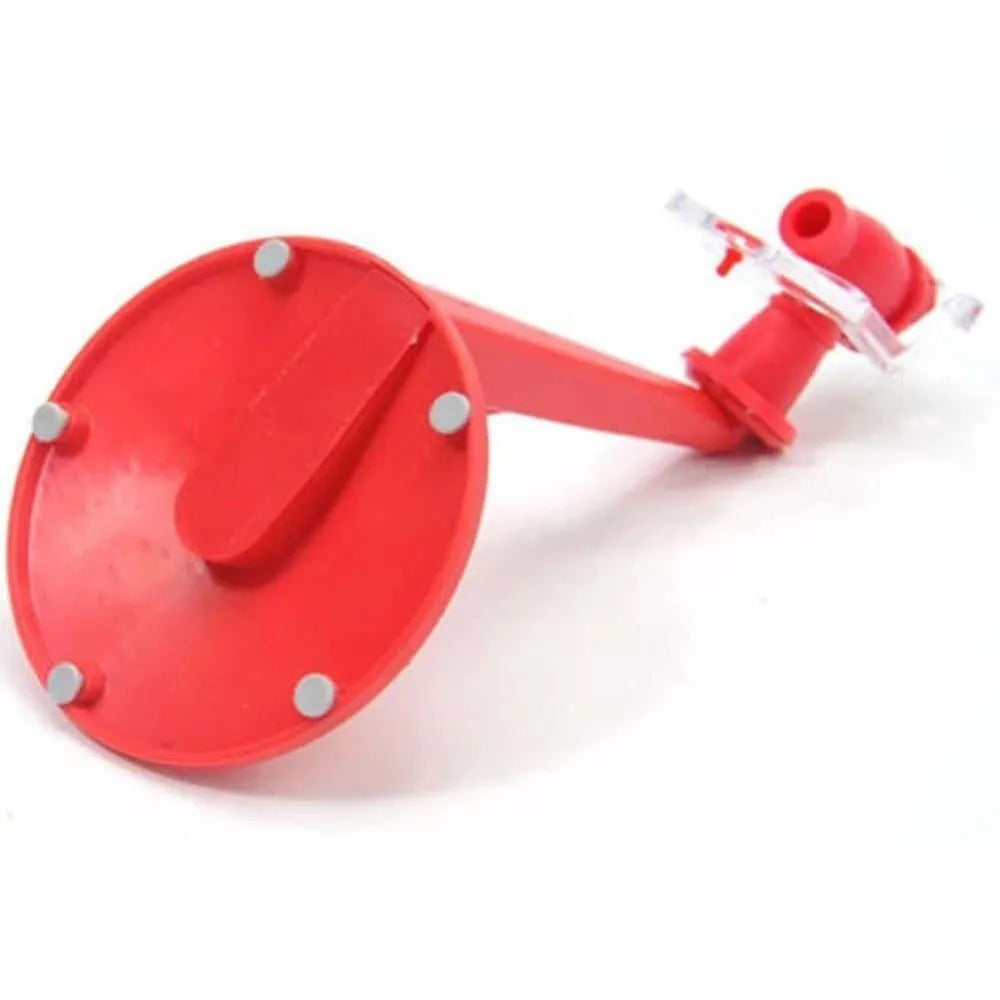Red plastic Magic Tap soda drink dispenser for 2-litre bottles