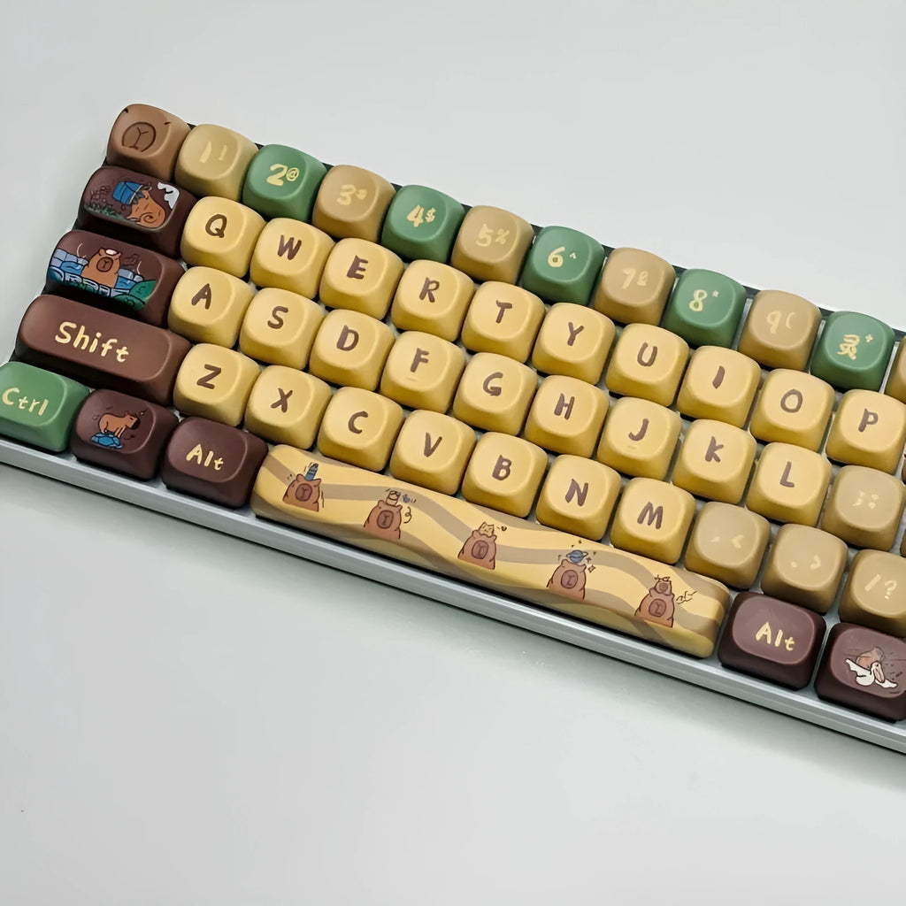 Capabala MOA height mechanical keyboard replacement keycaps 130 key set