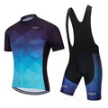 Men's and women's cycling jersey and pants set for summer biking in multiple colours